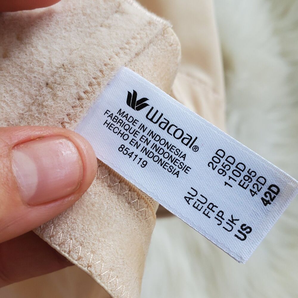Wacoal Beige Bra Size 42D - Picture 4 of 7